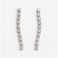 Orecchini Idee Preziose dal 1987 Donna in Oro bianco Zircone IP.OK18B/70 - IP.OK18B/70